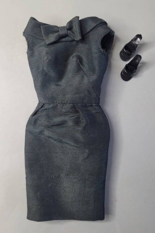 Vintage Barbie Fashion - Silk Sheath - Zwart