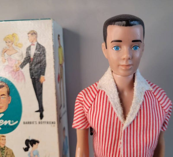 Vintage Ken in box #750 - Brunette Painted hair