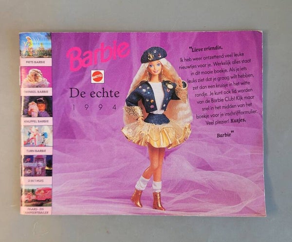 Vintage Barbie booklet - Barbie De echte 1994 - Nedelands