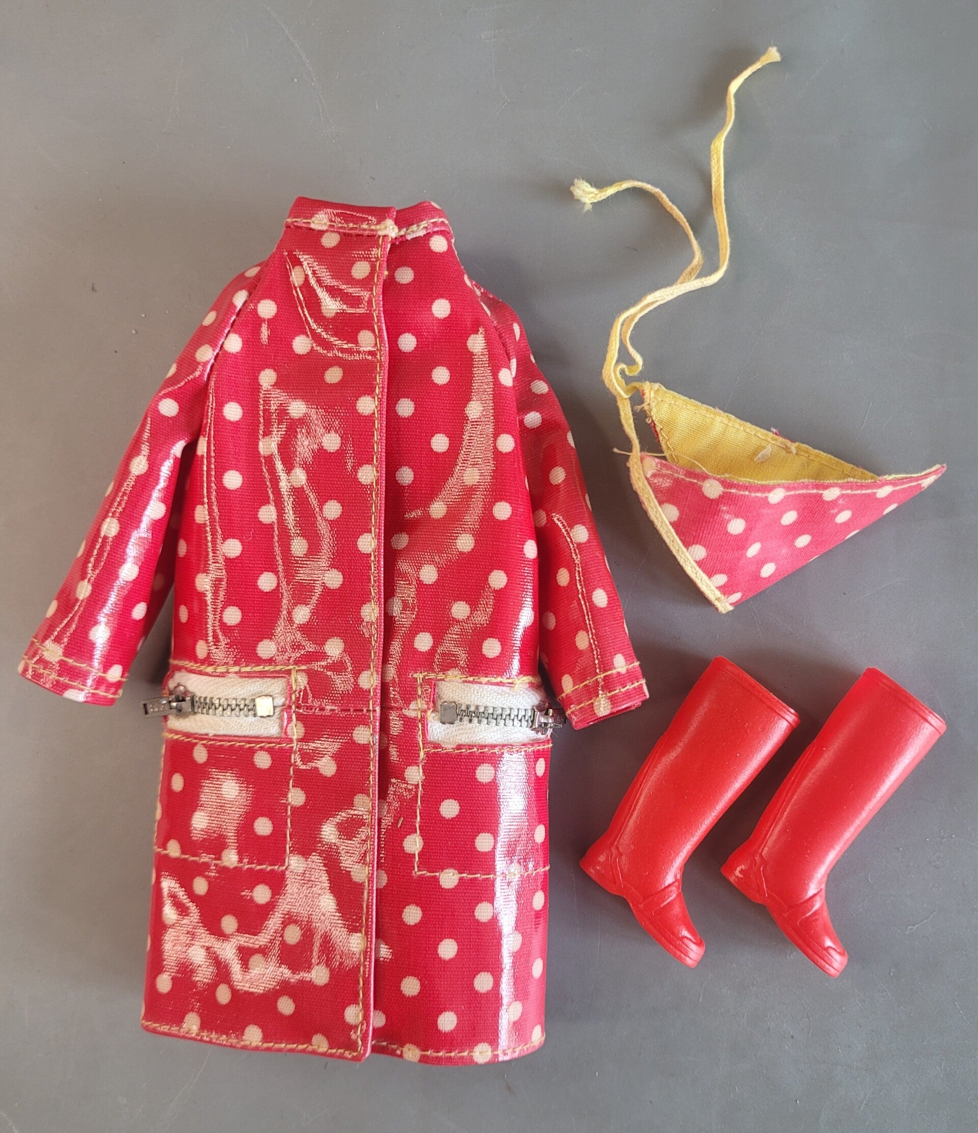 Vintage Francie Fashion #1255 - Polka Dots & Rain Drops