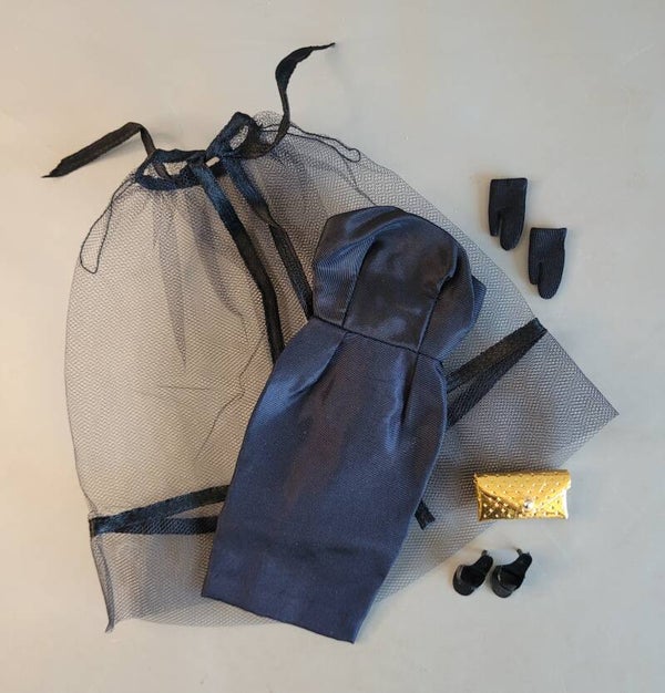 Vintage Barbie Fashion #1609 - Black Magic Ensemble