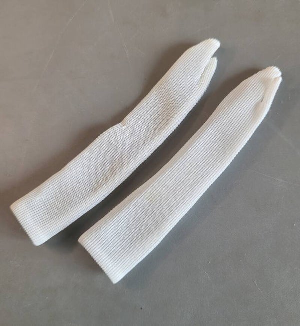 Vintage Barbie lange handschoenen - wit
