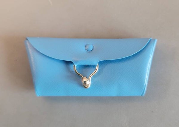 Vintage Clutch Purse - blue