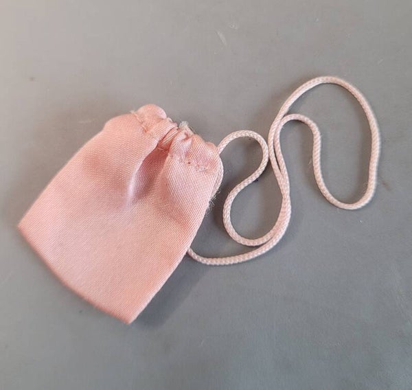 Vintage Skipper roze satijnen balletschoen tasje