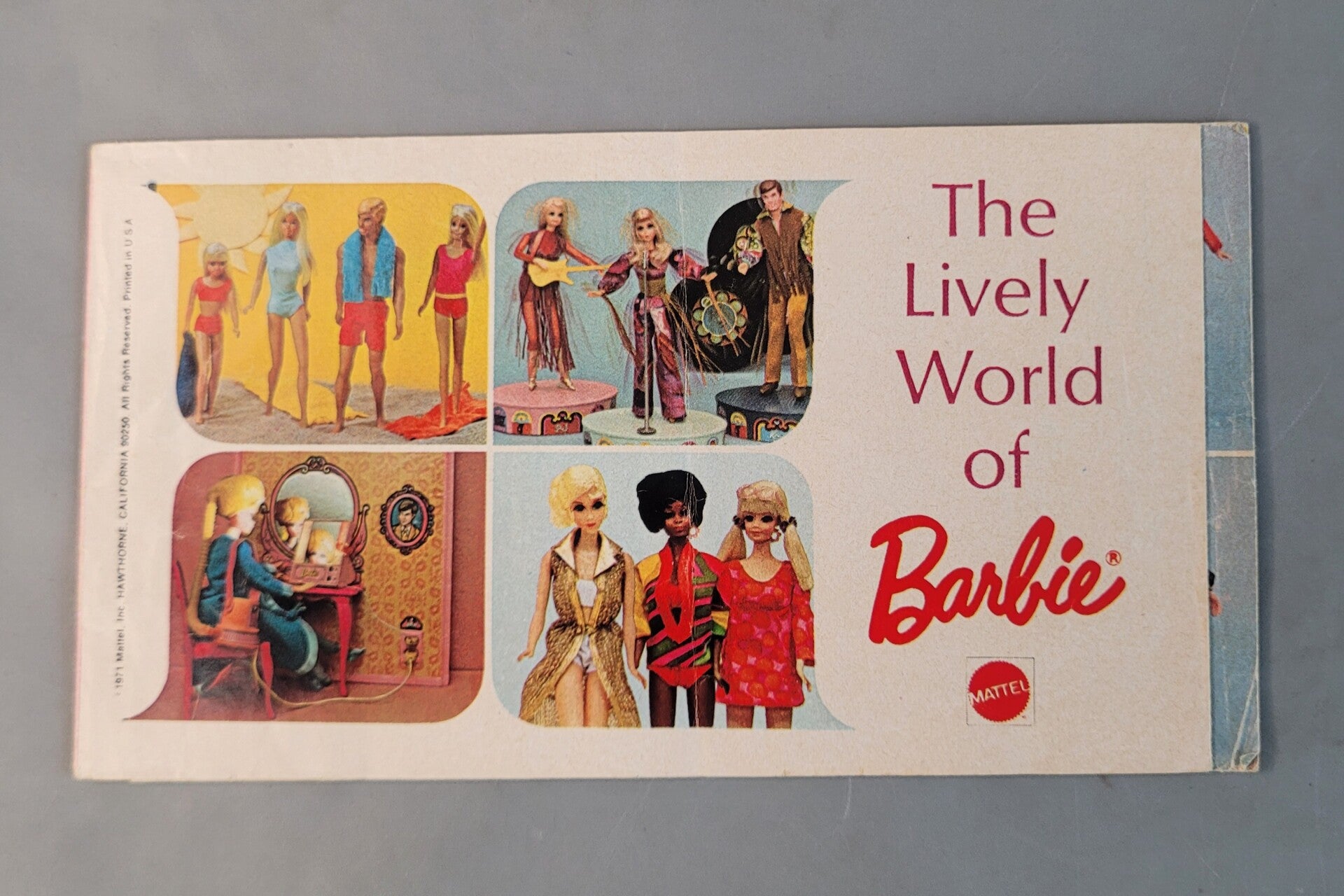 Vintage Barbie Booklet - The Lively World of Barbie - 1971