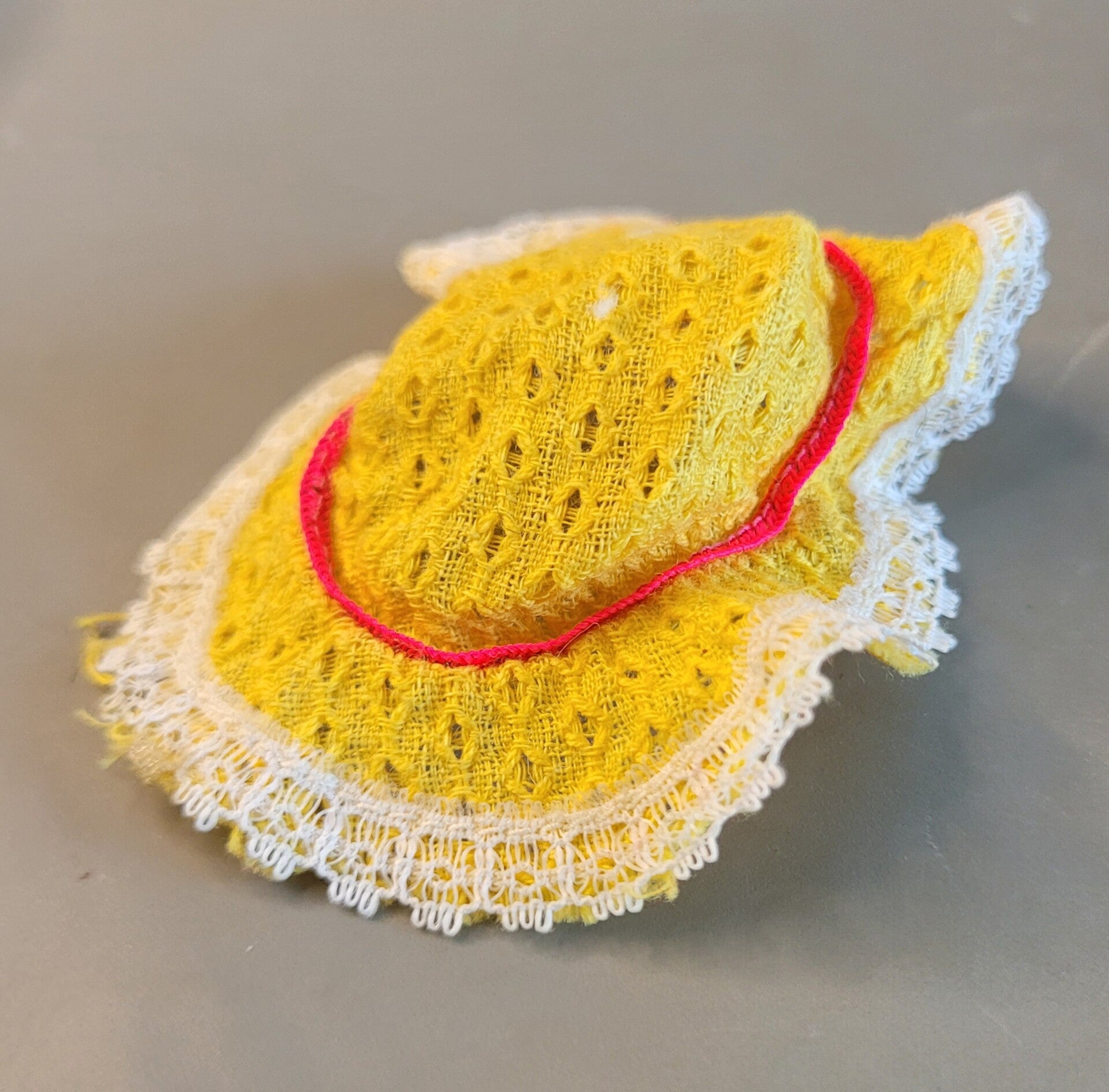 Vintage Skipper Yellow Lace Hat