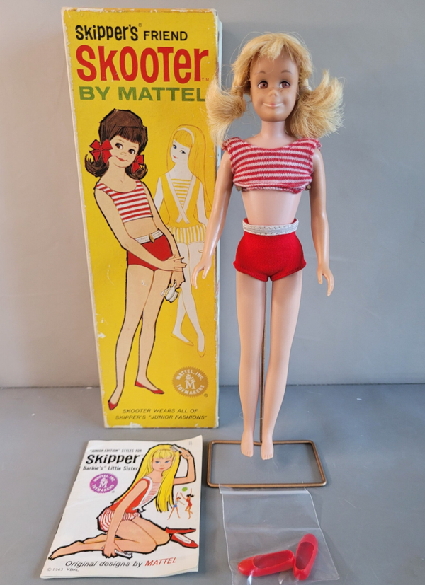 Vintage Skooter met box #1040 - Blond