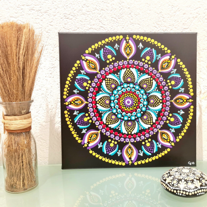 Mandala Leinwand 30x30cm