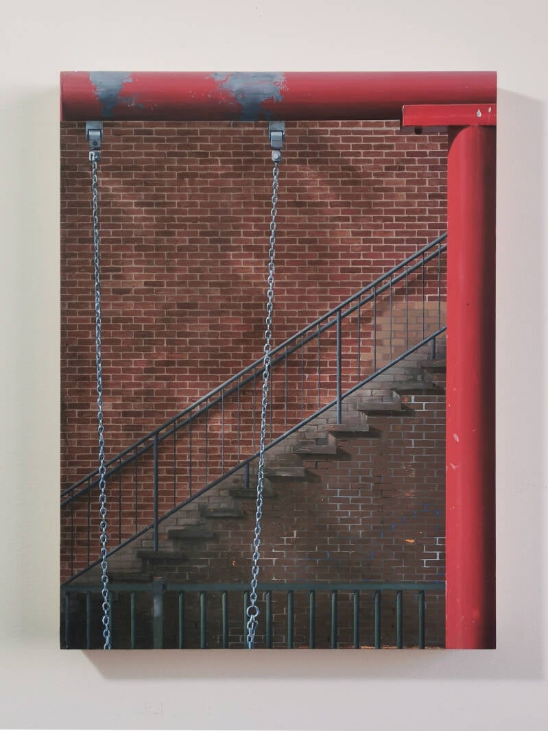 Achterom, 30 x 40 cm, Oilpaint on panel, 2022