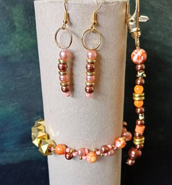brons/oranje set
