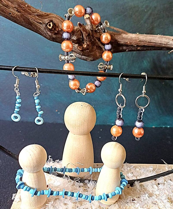 armbanden + oorbellen