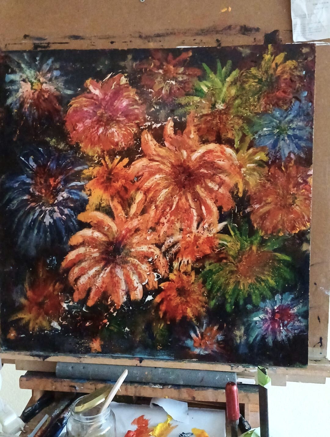 vuurwerkbloemen