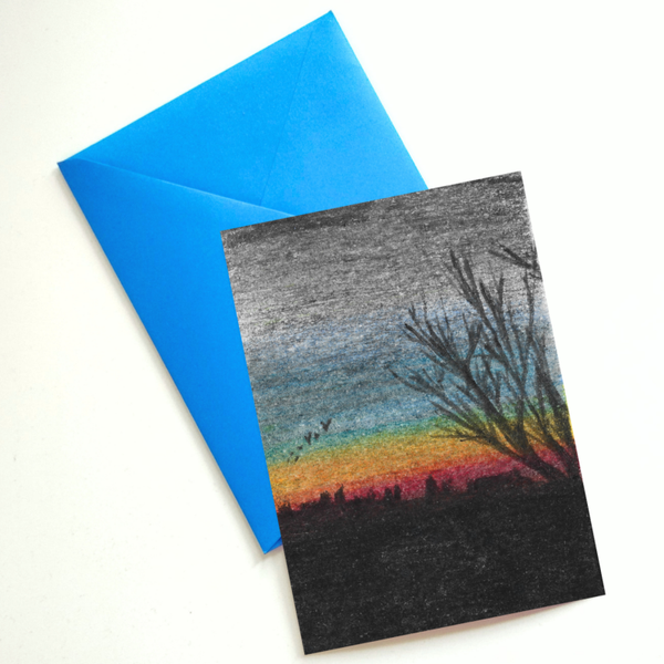 Evening sky Postcard