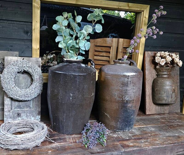 Oude gemberpot XL zwart