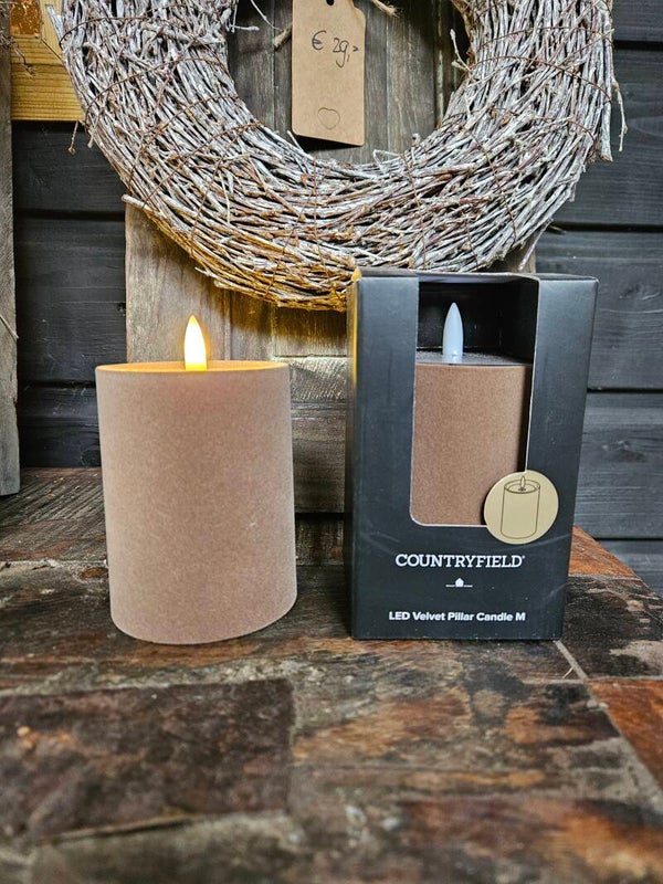 Stompkaars led velvet taupe M Countryfield