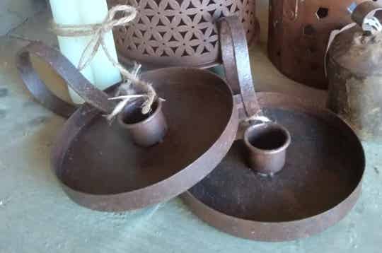 Oor kandelaar - blakertje roest