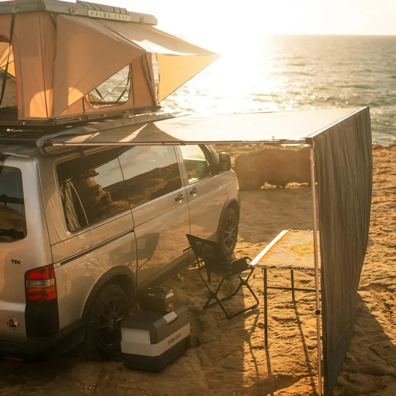 Tarp Pro - Erweiterung zur Fahrzeug-Markise Pro, oliv-grün