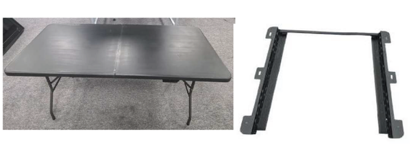 Klapptisch für Deckenmontage im Hardtop