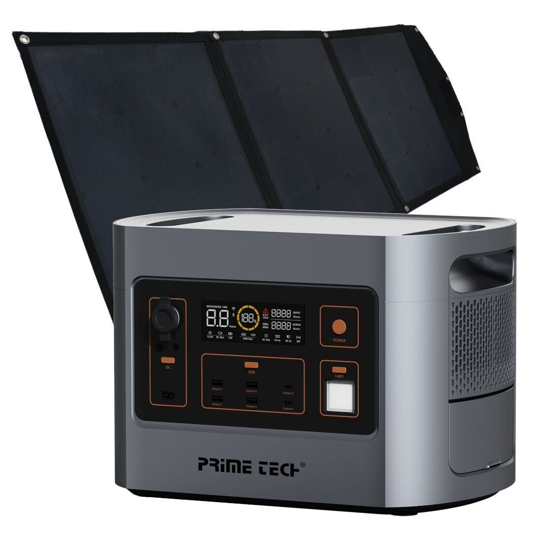 Powerstation 2200W mit Solarpanel