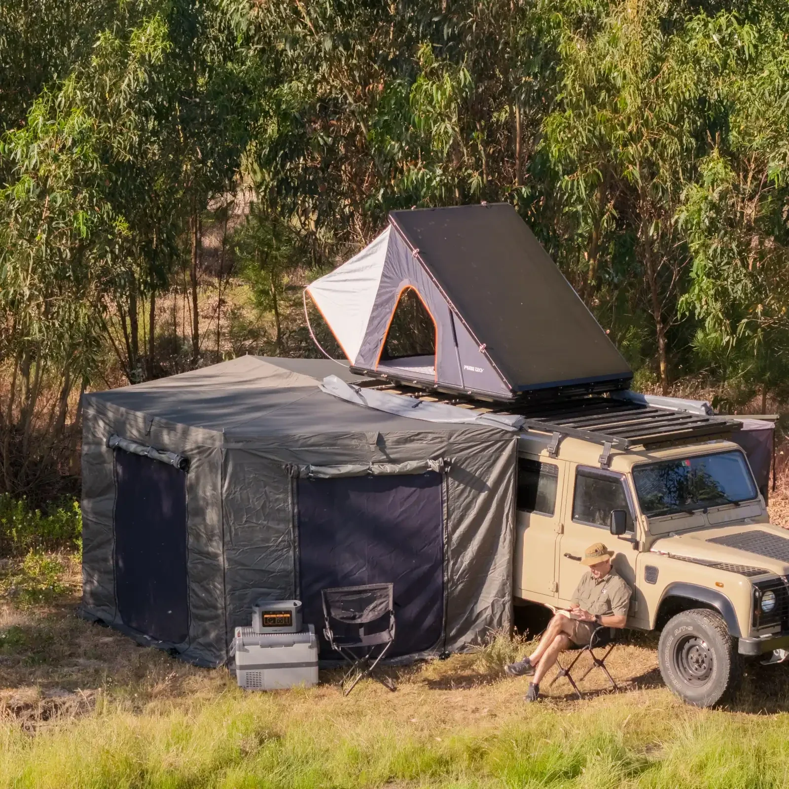 Prime Wing Pro 270° Markise mit Seitenteile, oliv-grün