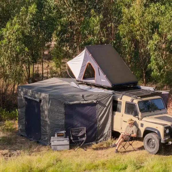 Prime Wing Pro 270° Markise mit Seitenteile, oliv-grün