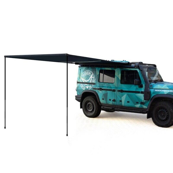 ROCKFOXX Seiten-Markise 250 x 250 cm, mit LED-Beleuchtung, in Alu Box