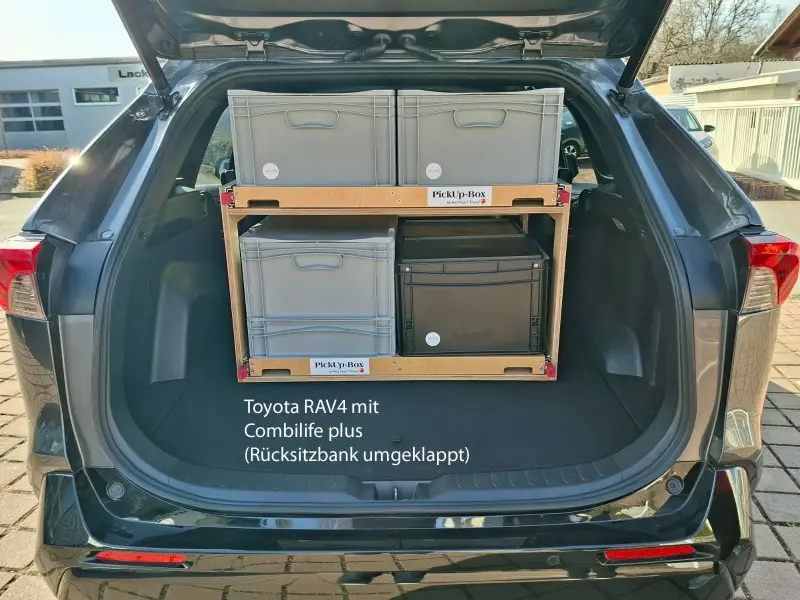 Kofferraumauszug im SUV eines Kunden