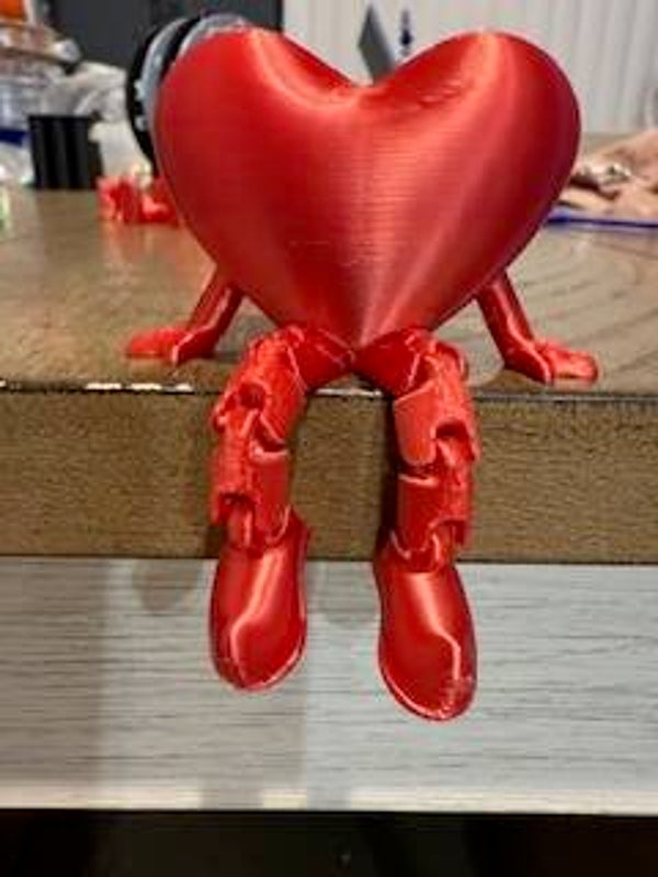 3D Printed Sitting Heart (Made to Order)