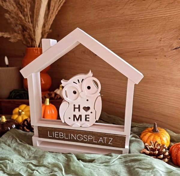 Deko-Haus aus Raysin