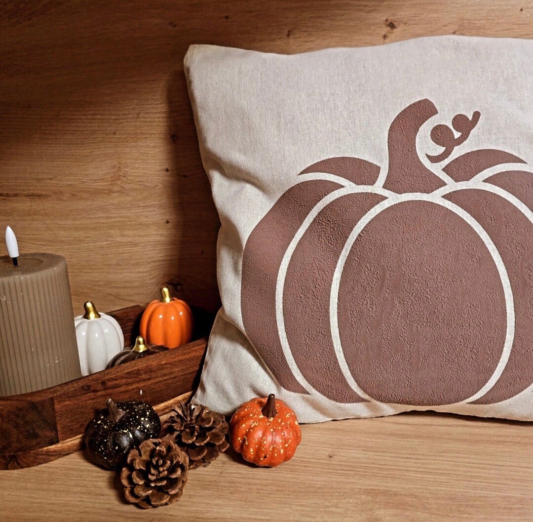 Herbstlicher Kissenbezug "Pumpkin"