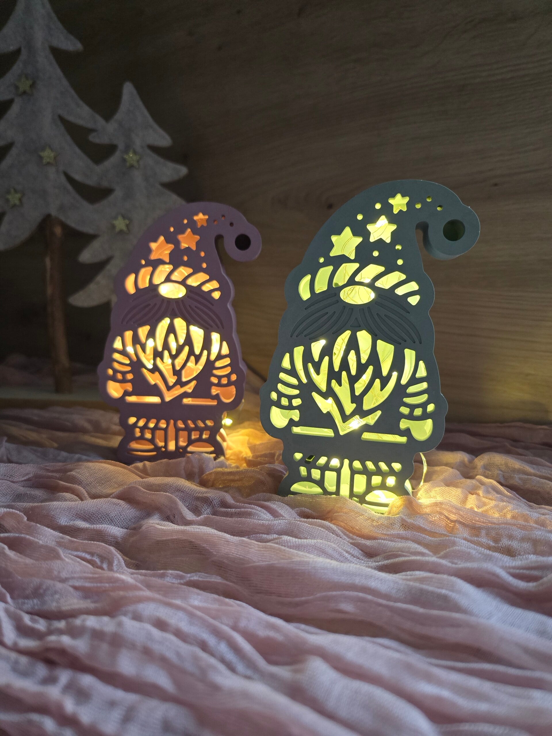 Wichtel mit LED-Beleuchtung "groß"