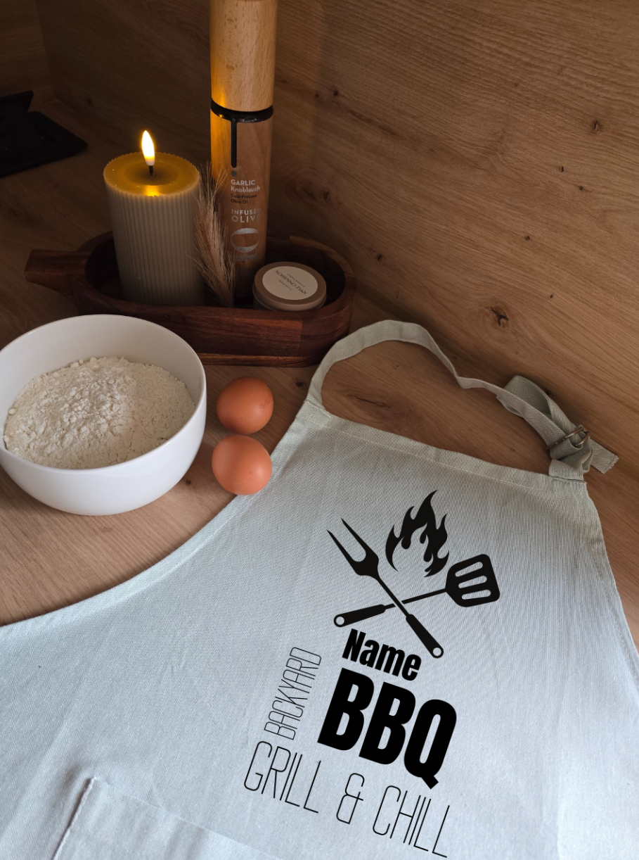 Personalisierte Küchenschürze, Backschürze