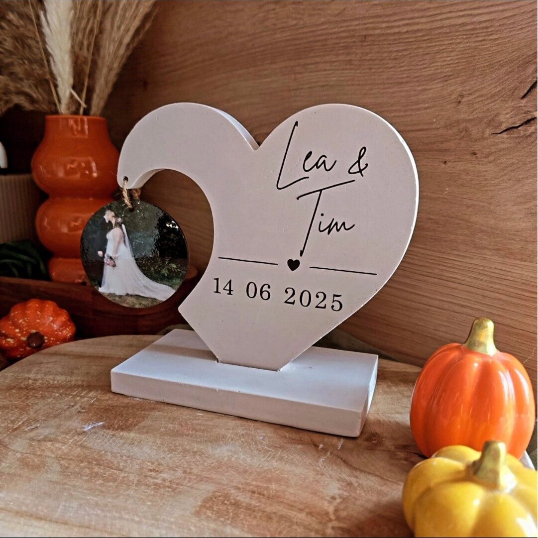 Herz-Aufsteller aus Raysin