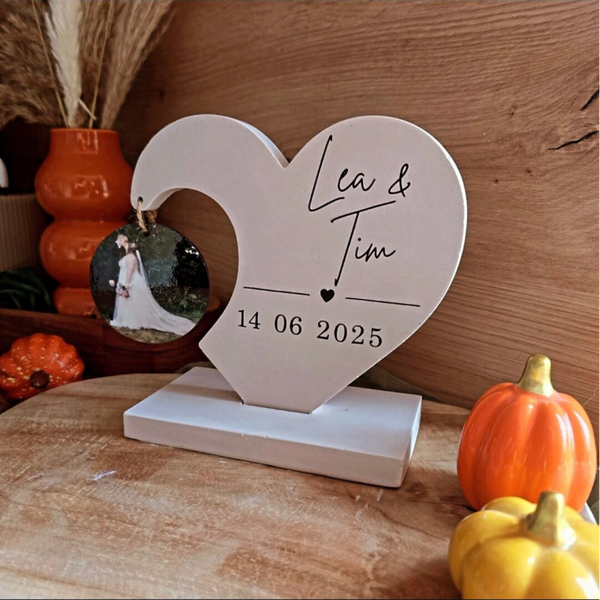 Herz-Aufsteller aus Raysin