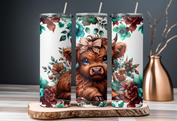 Thermobecher / Kaffeebecher / Tumbler "Cow",  personalisiert, Geschenkidee