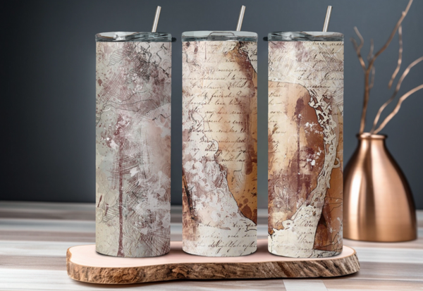 Thermobecher / Kaffeebecher / Tumbler "Letter", personalisiert, Geschenkidee