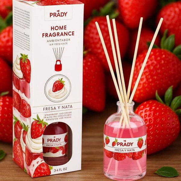 Mikado parfumé à la "Fraise Chantilly" ou à la "Rose" – Prady