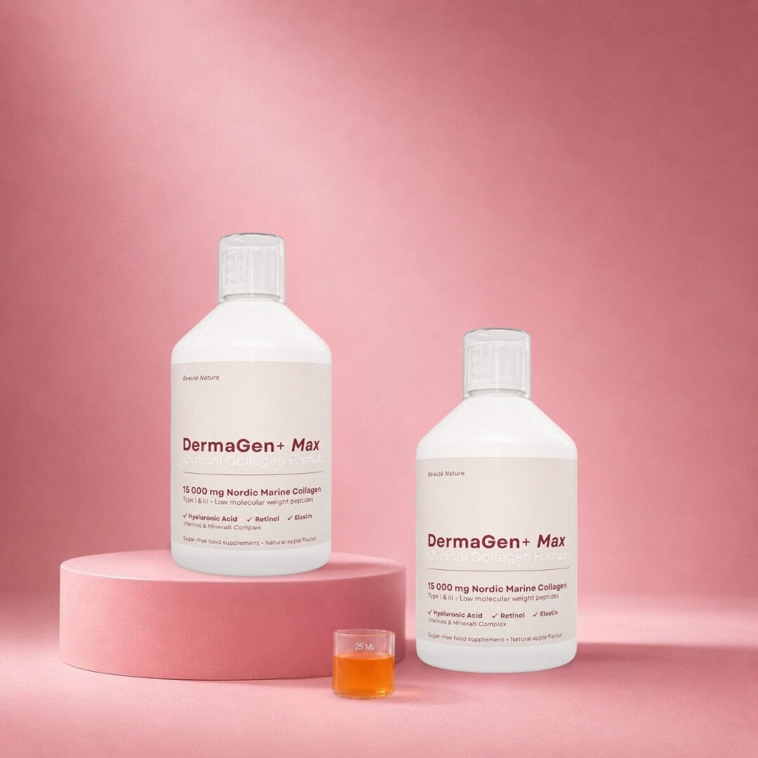 Vloeibaar Vis Collageen DermaGen+ MAX 15.000MG - 16 Actieve Ingrediënten - 1000ML