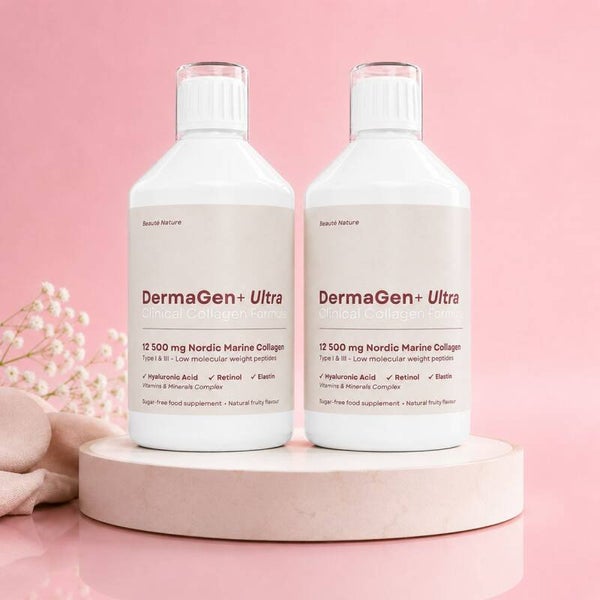 Vloeibaar Vis Collageen DermaGen+ ULTRA 12.500MG - 16 Actieve Ingrediënten - 1000ML