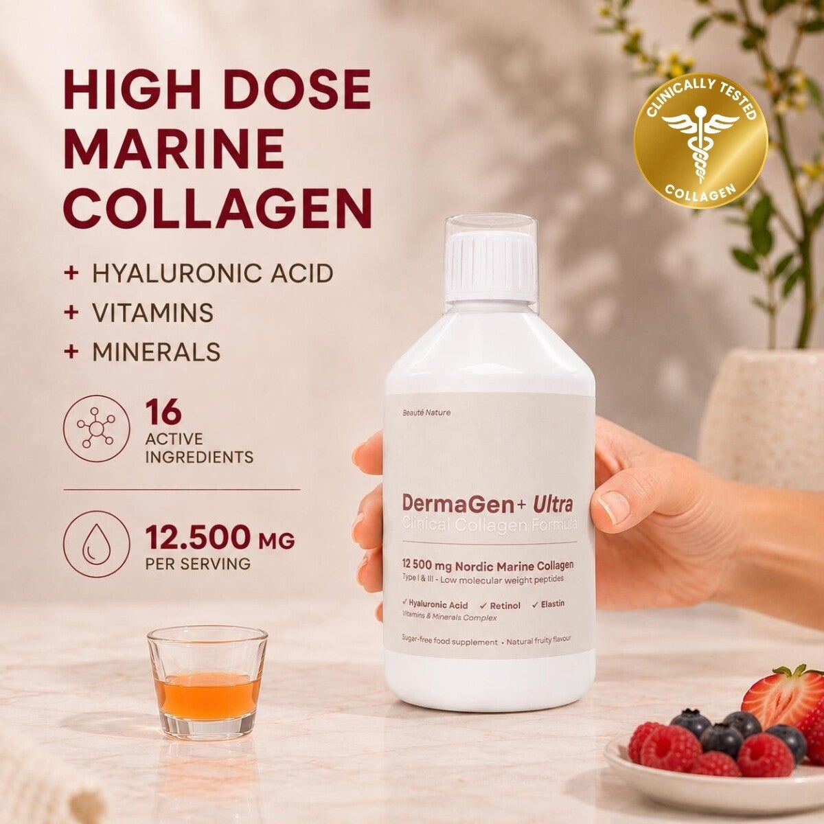 Collageen supplement - DermaGen Collagen Elixir 12.500
