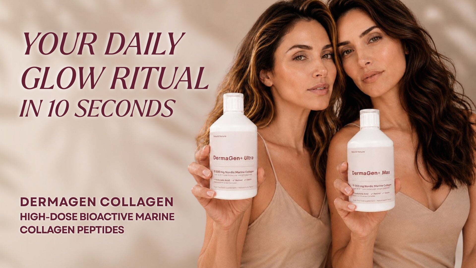 collageensupplement DermaGen Collagen Elixir van Beauté Nature