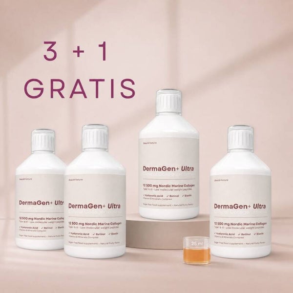 Vloeibaar Vis Collageen DermaGen+ ULTRA 12.500MG - 16 Actieve Ingrediënten - 2000ML