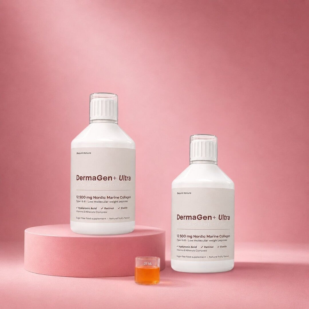 Vloeibaar Vis Collageen DermaGen+ ULTRA 12.500MG - 16 Actieve Ingrediënten - 1000ML