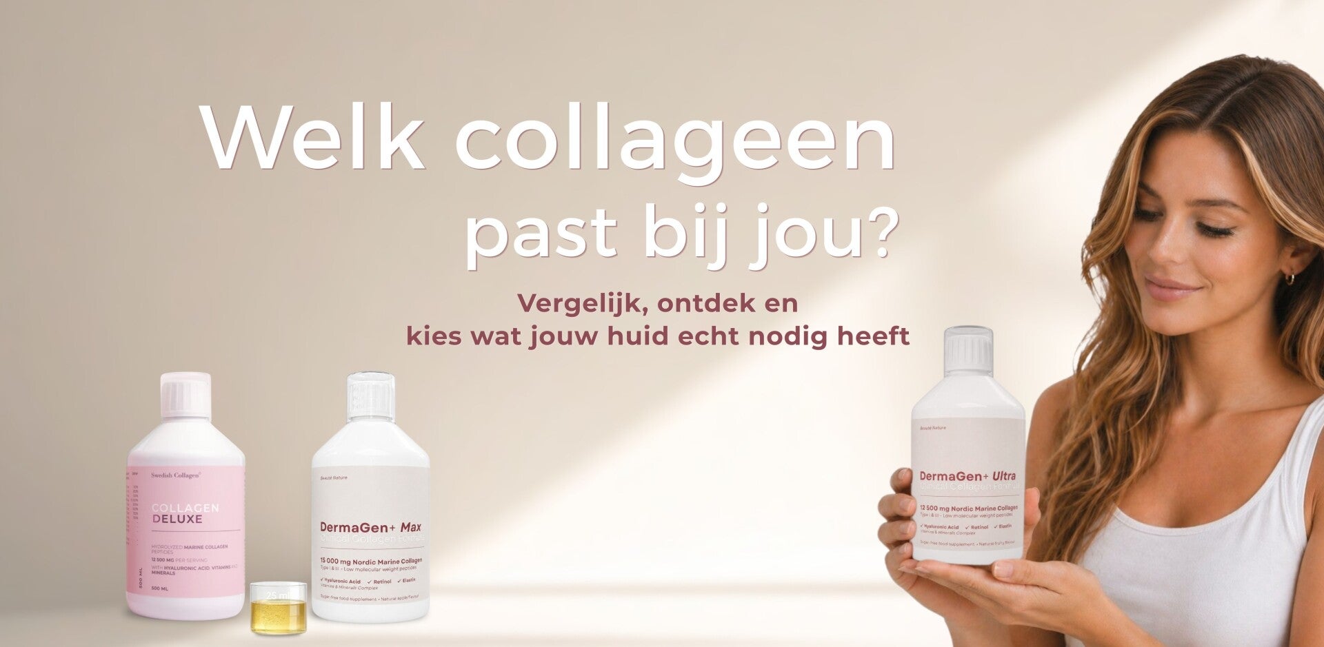 Beste collageen vergelijken, vloeibaar collageen supplement 