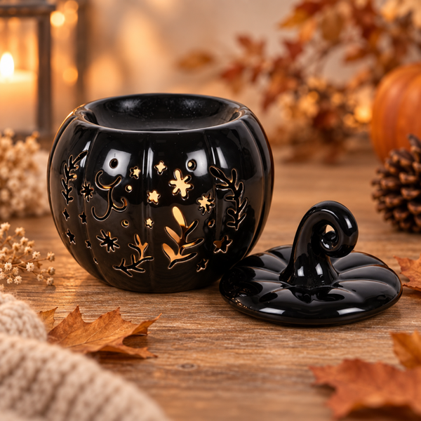Wax Melt Brander Pompoen Zwart