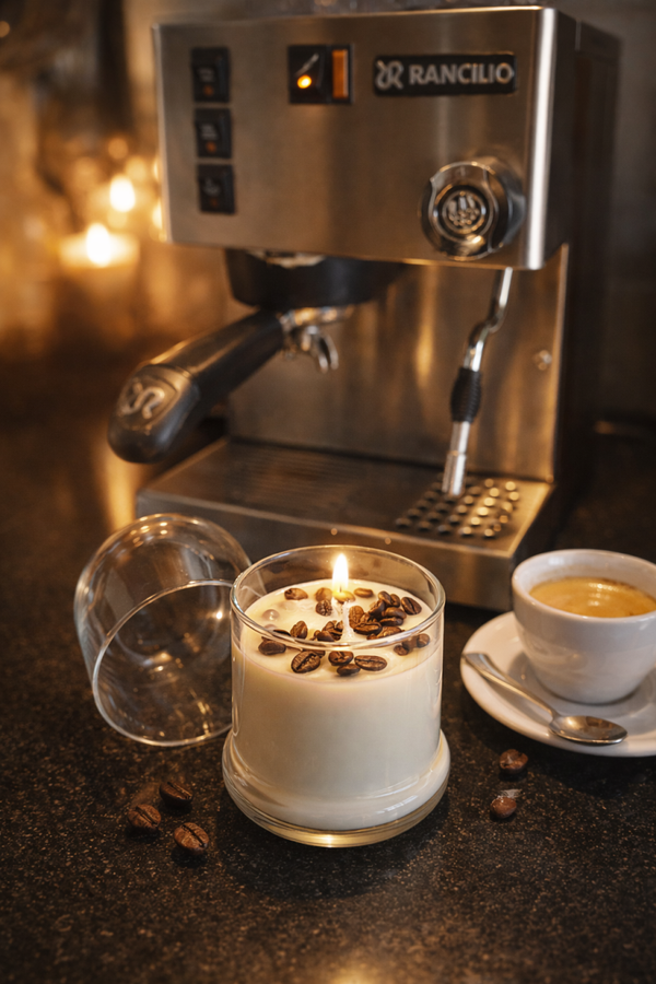 Geurkaars vers gebrande koffie