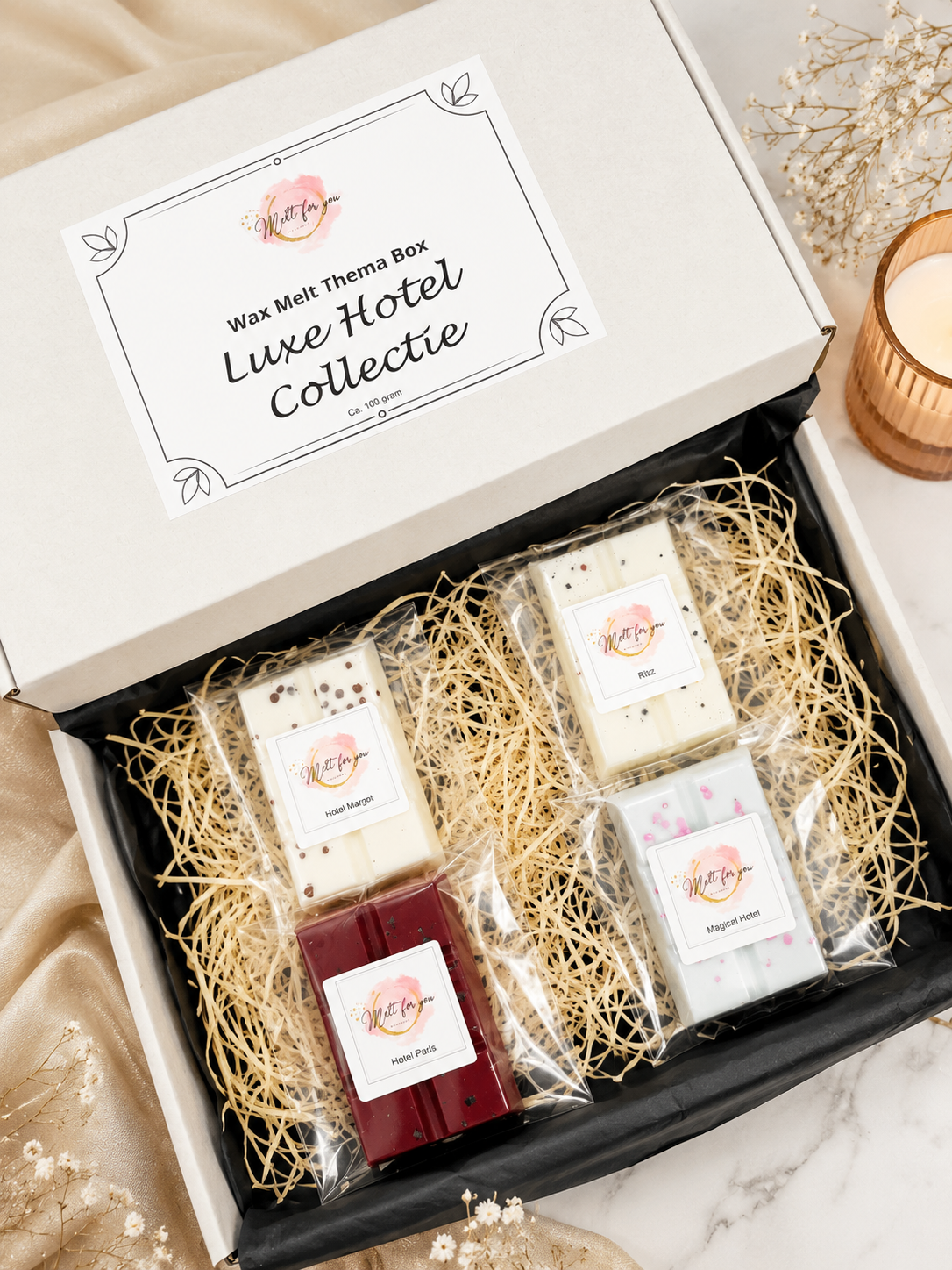 Wax Melt Thema Box - Luxe Hotel Collectie