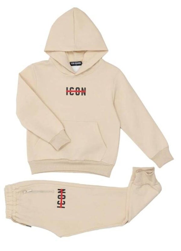 ICON Joggingpak met Capuchon en Print – Stijlvol & Comfortabel