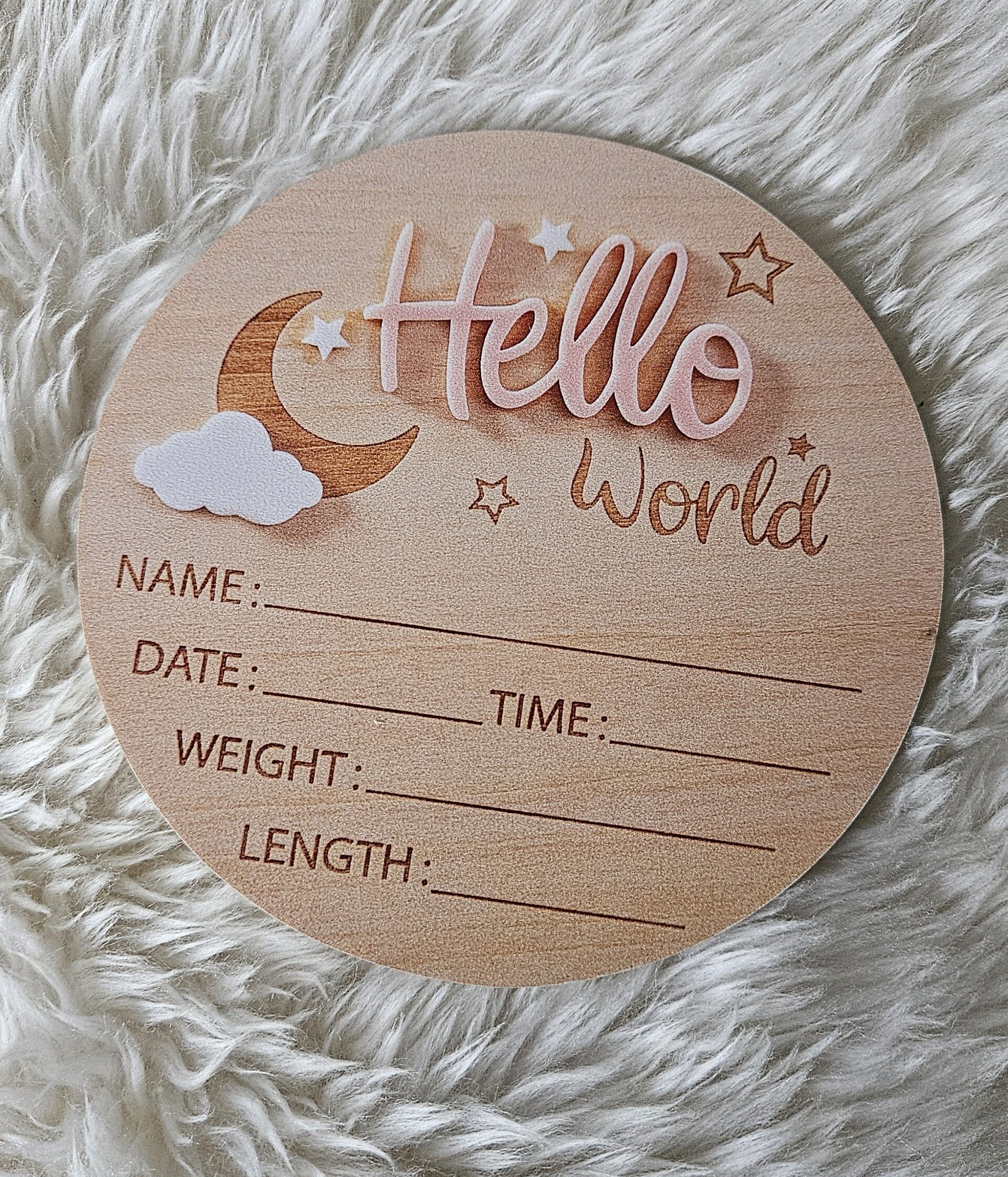 Hello world bordje roze