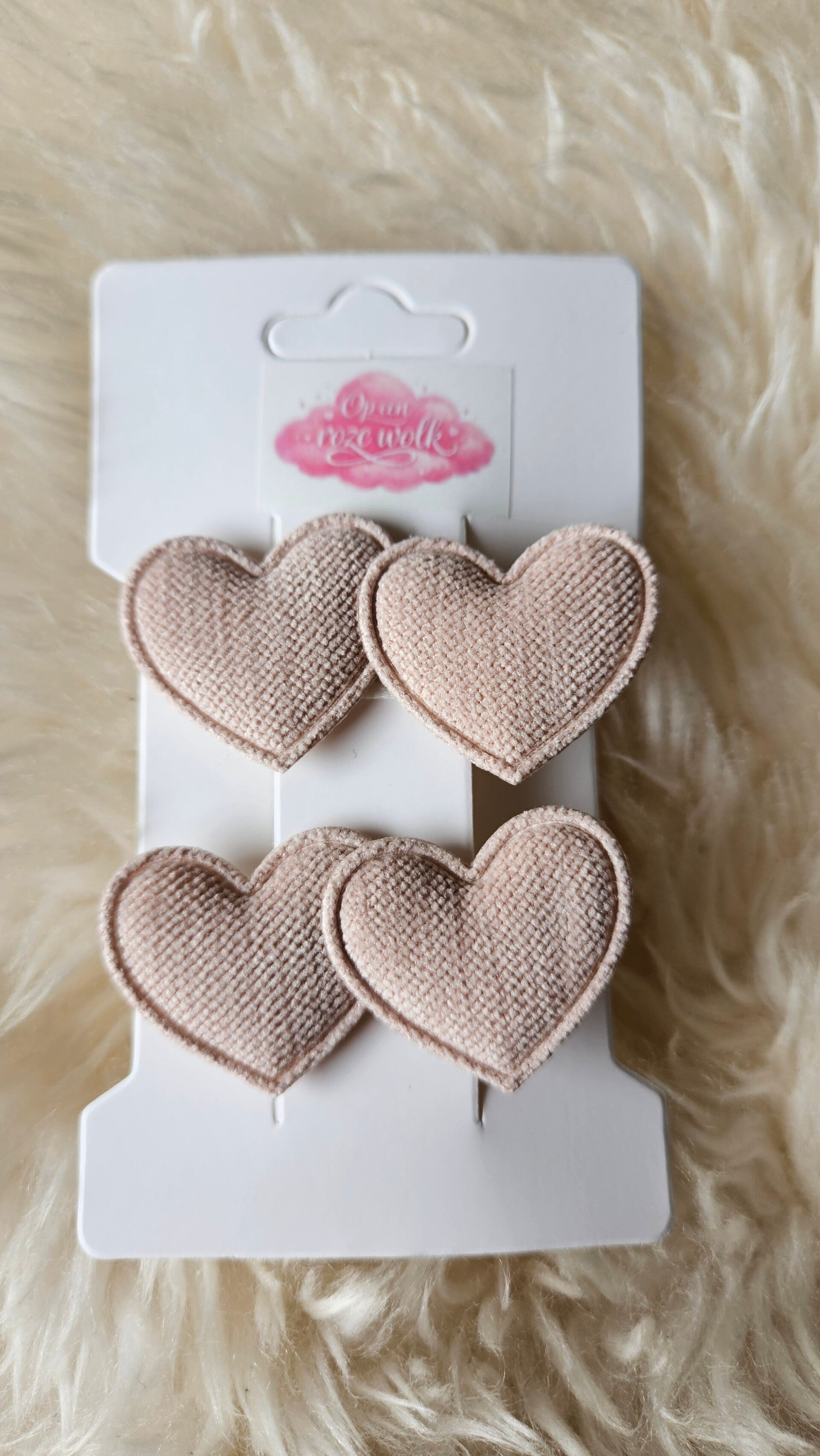 Haarclips twee hartjes